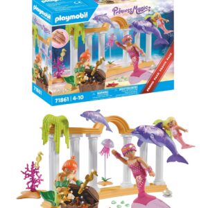 Playmobil | Pack Promo | Sirènes- Trésor avec Dauphins | Jouets à partir de 4 Ans | Cadeau pour Enfants | Stimule la créativité | Aventure sous-Marine féerique avec Figurines | 71861