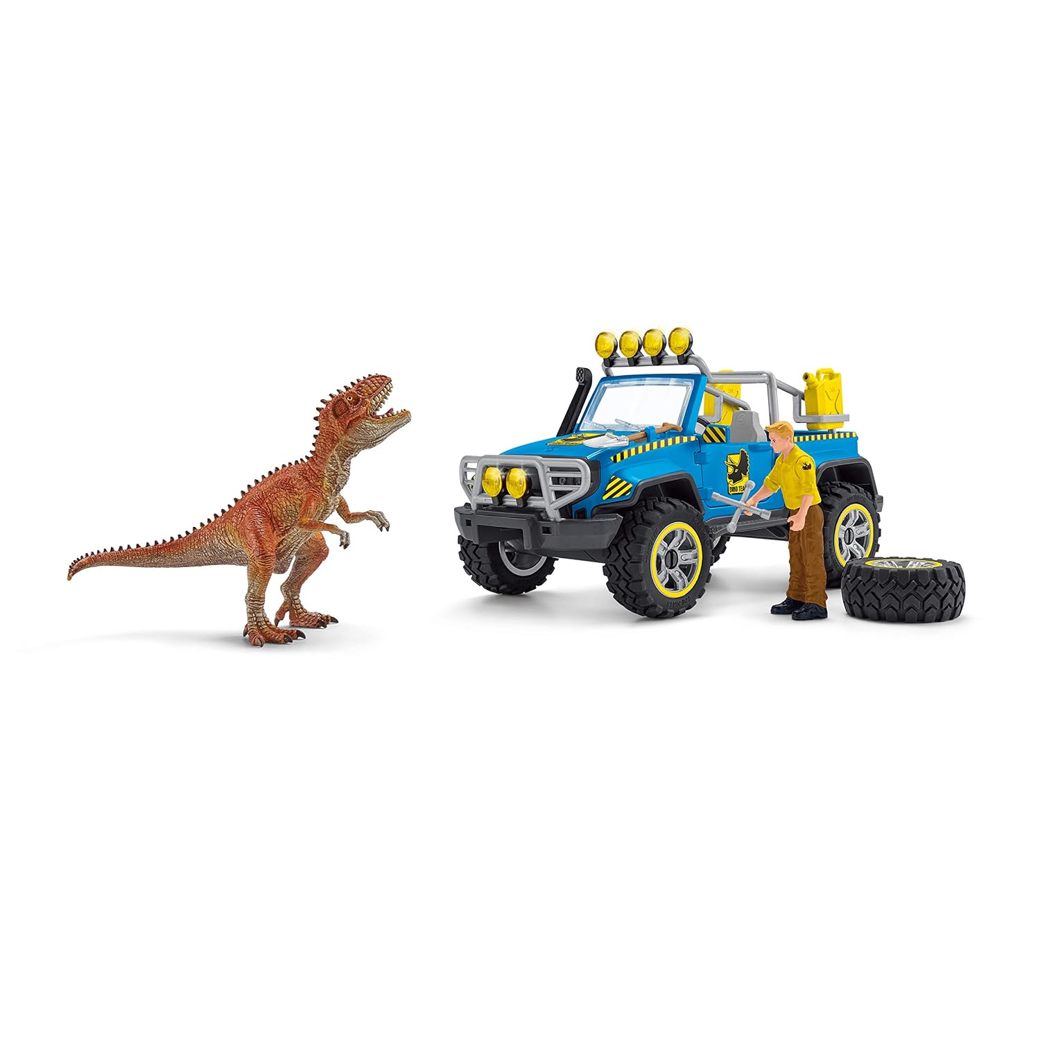 SCHLEICH — Voiture tout-terrain avec avant-poste dino – Image 4