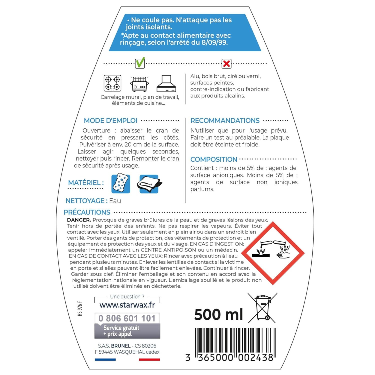 STARWAX — Spray Dégraissant Cuisine 500 ml – Image 6