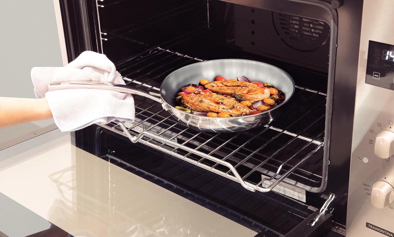 TRAMONTINA Grano — Poêle inox triply Ø 26 cm 2,2 L – Image 3