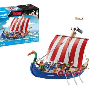 Playmobil | Asterix | Navire Pirate | Set Astérix | Jouet Navire Pirate | Astérix et Obélix | Jouet Aventure pour Enfants à partir de 5 Ans | 71888