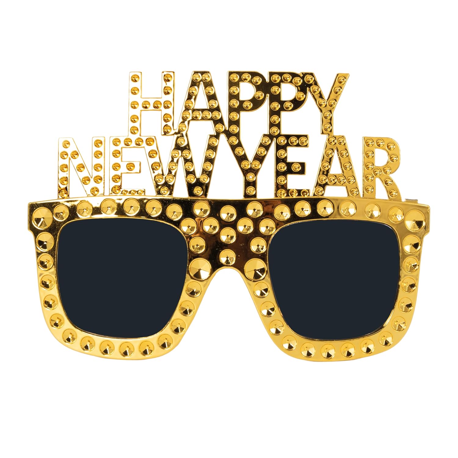 P'tit Clown - 24433 - Lunettes Happy New Year - or - Nouvel An, Réveillon, Photobooth