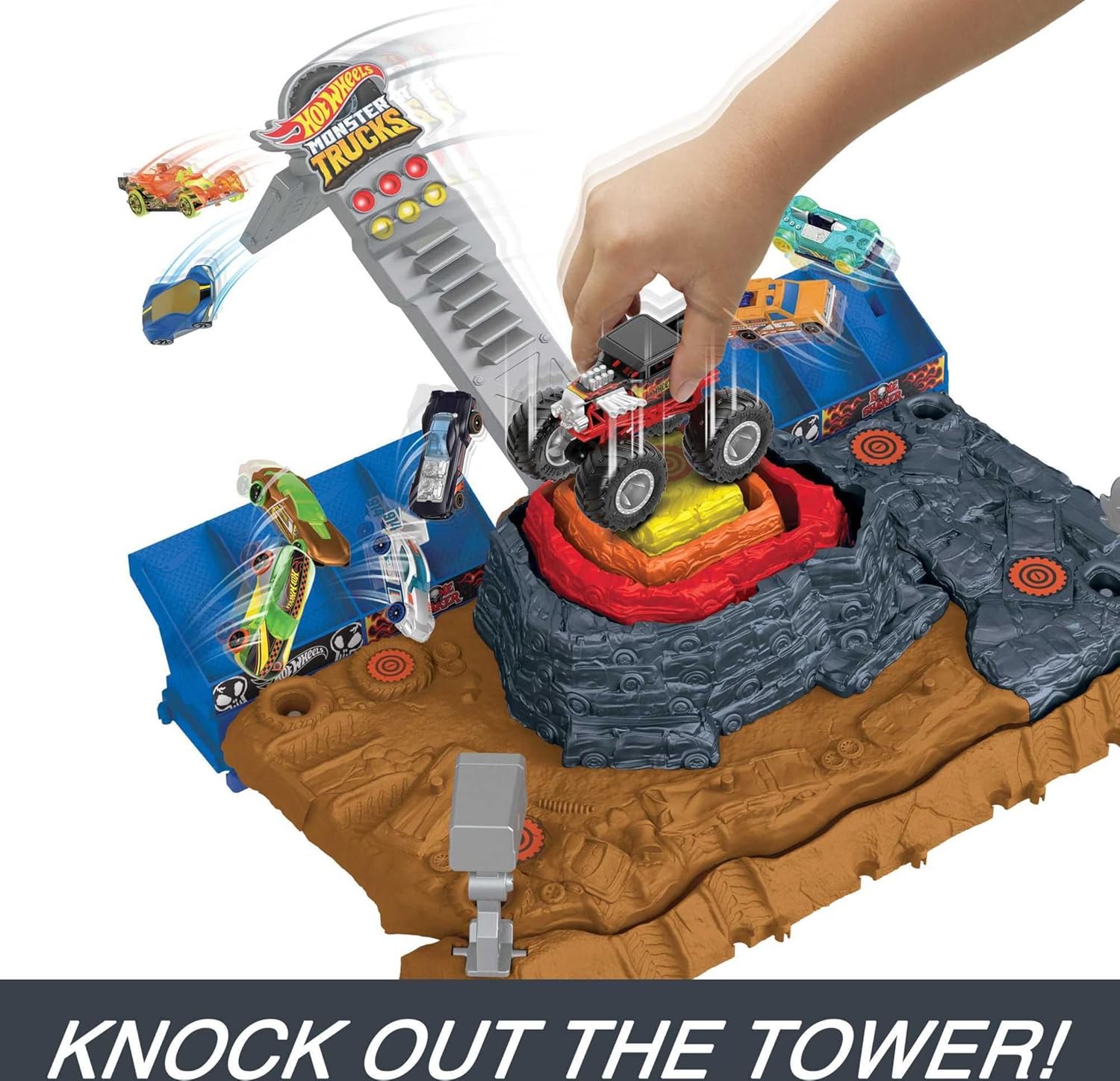 HOT WHEELS Monster Trucks Arena Smashers — Coffret Bone Shake – Image 3