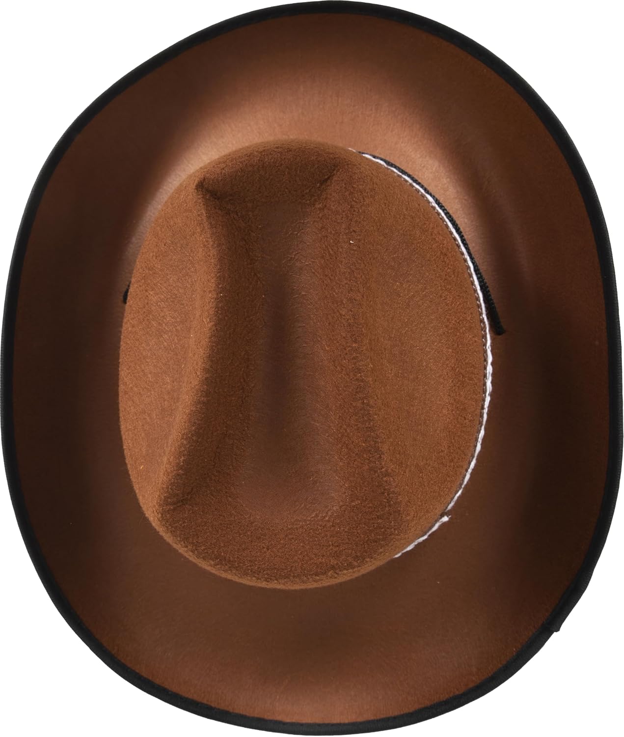 P'TIT CLOWN — Chapeau Cowboy en Feutre Marron Adulte – Image 2