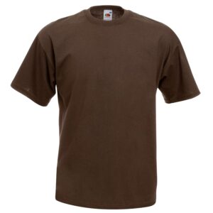 Fruit of the Loom - T-Shirt Manches Courtes - Homme (XL) (Marron)