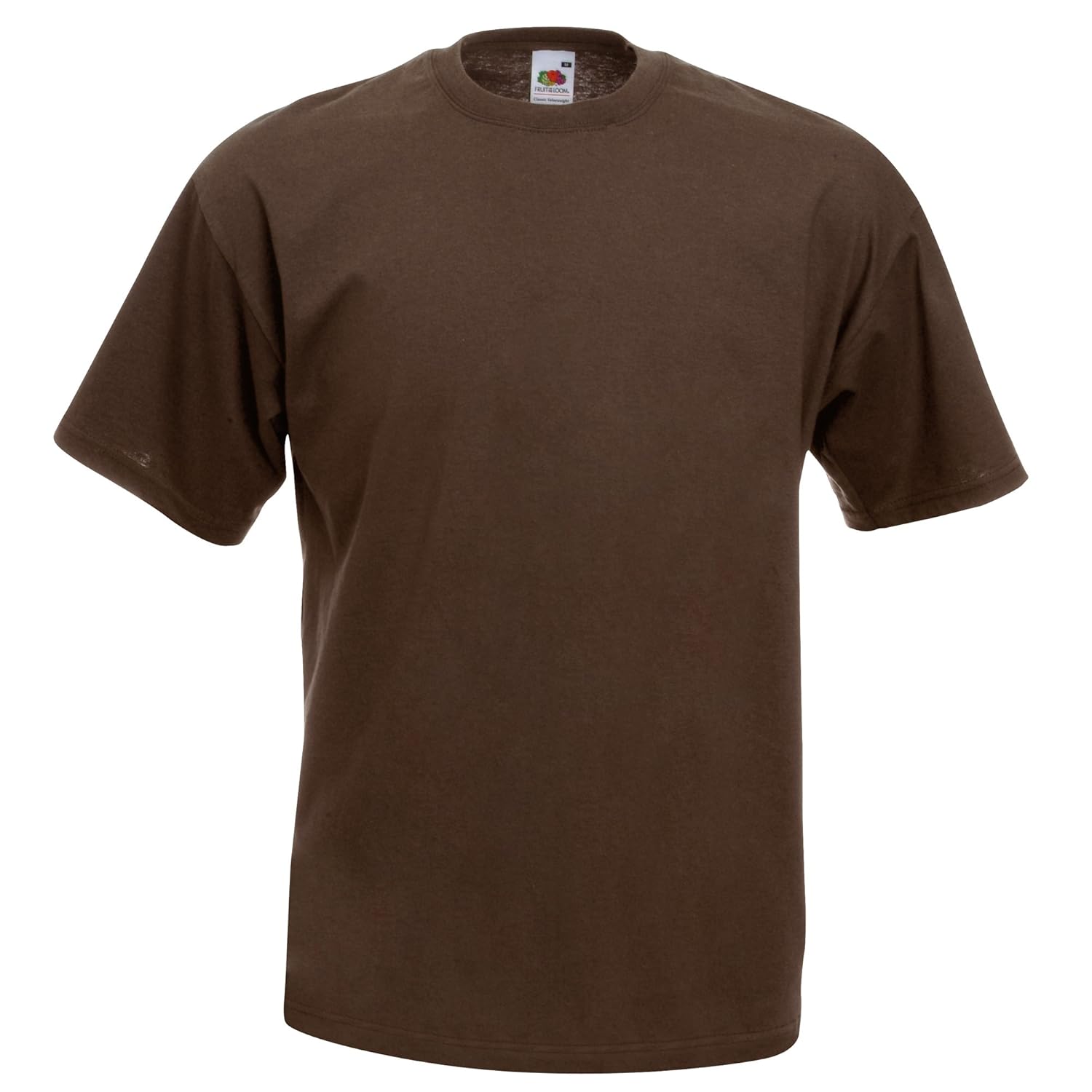 Fruit of the Loom - T-Shirt Manches Courtes - Homme (2XL) (Marron)