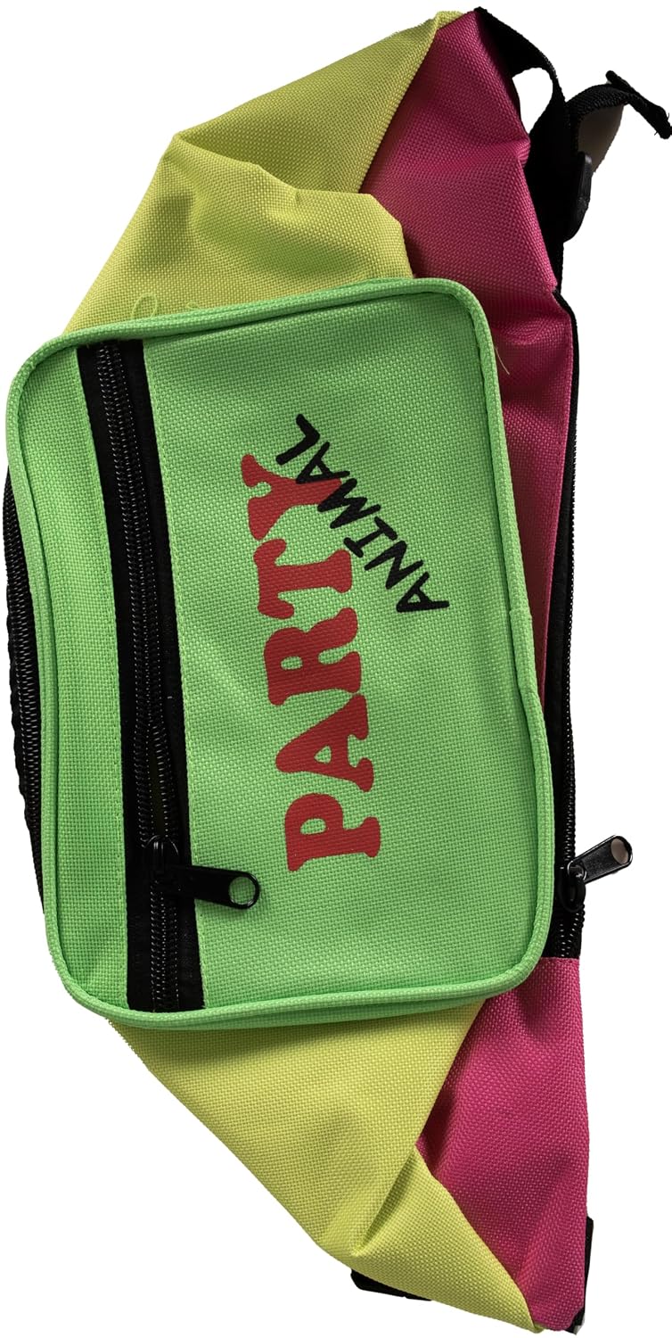 P'TIT CLOWN — Sac Banane Rétro Multicolore Fluo – Image 3