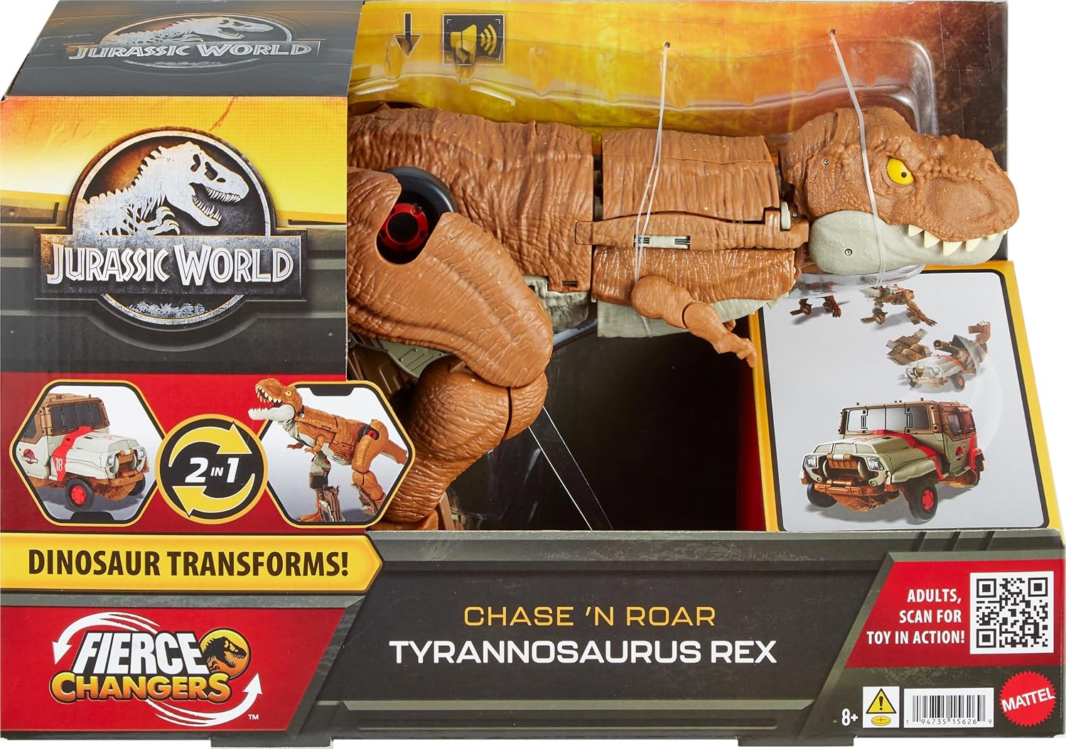 MATTEL Jurassic World — Figurine 2-en-1 Tyrannosaure Transformable – Image 6