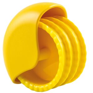 Silikomart | Rouleau Bake'n'Roll, Coupe-pâtes et snacks, Couleur Jaune, Dimensions 110 x 97 h78 mm, Made in Italy
