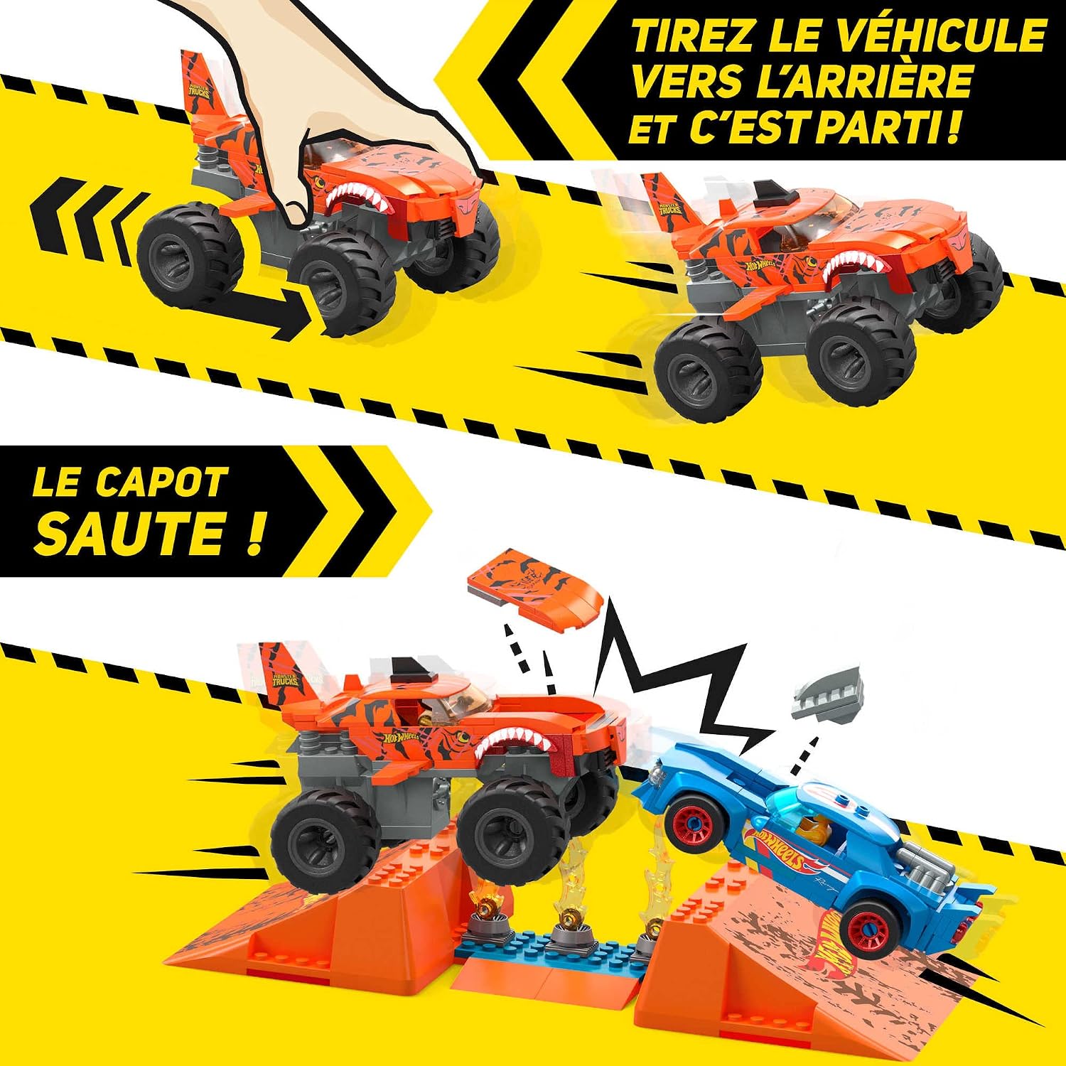 MEGA Hot Wheels — Coffret de Construction Tiger Shark 226 pièces – Image 3