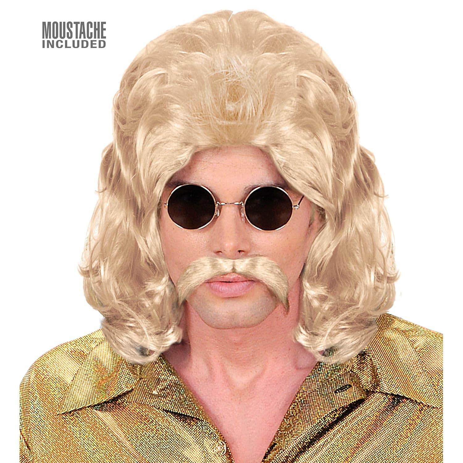 W WIDMANN MILANO Party Fashion — Perruque avec barbe disco 70s – Image 2