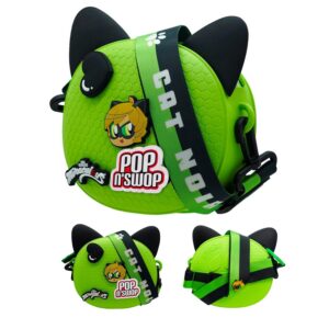 MIRACULOUS Ladybug — Sac à Main Enfant avec 4 Badges Chat Noir