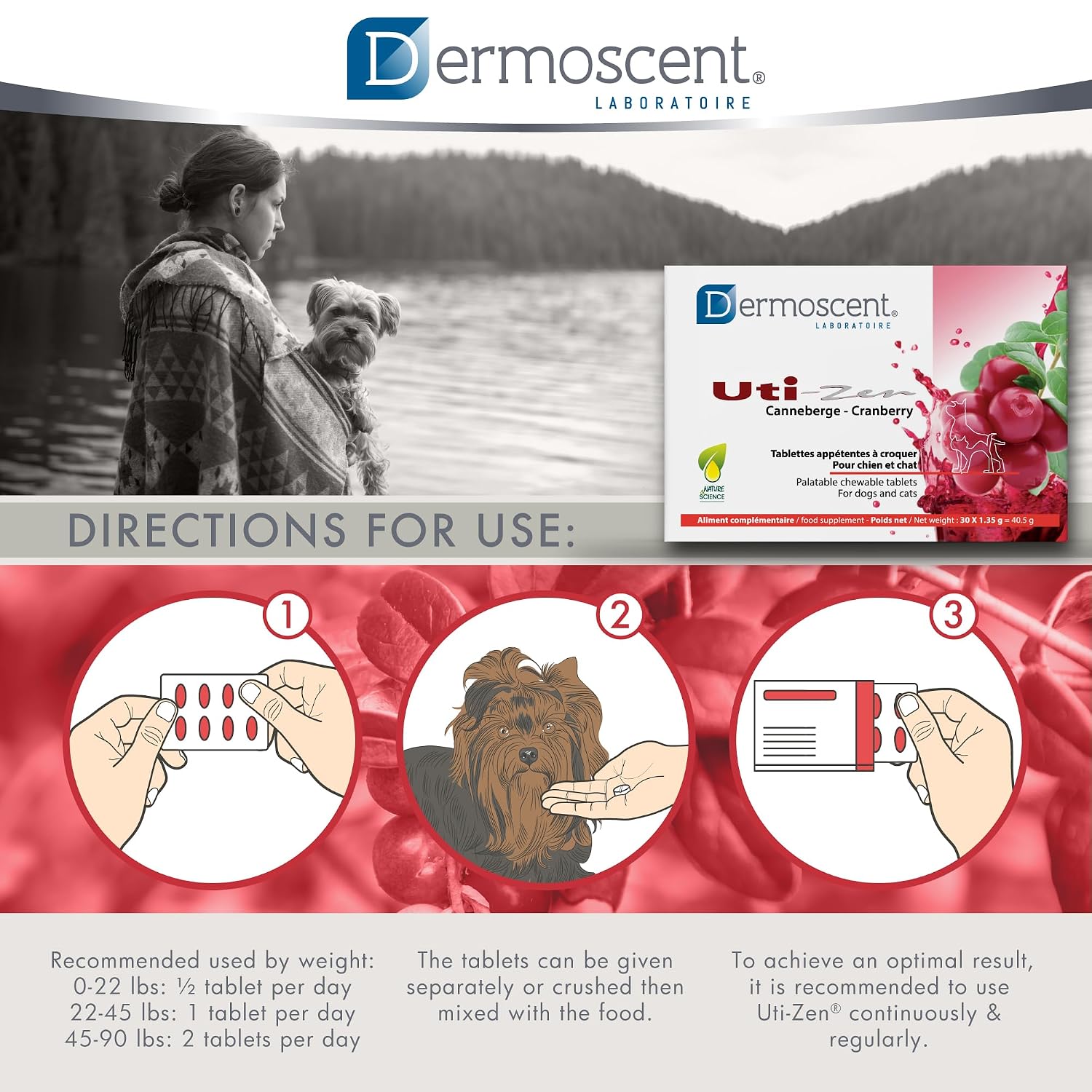 DERMOSCENT UTI-Zen — Complément urinaire chiens & chats x30 – Image 7