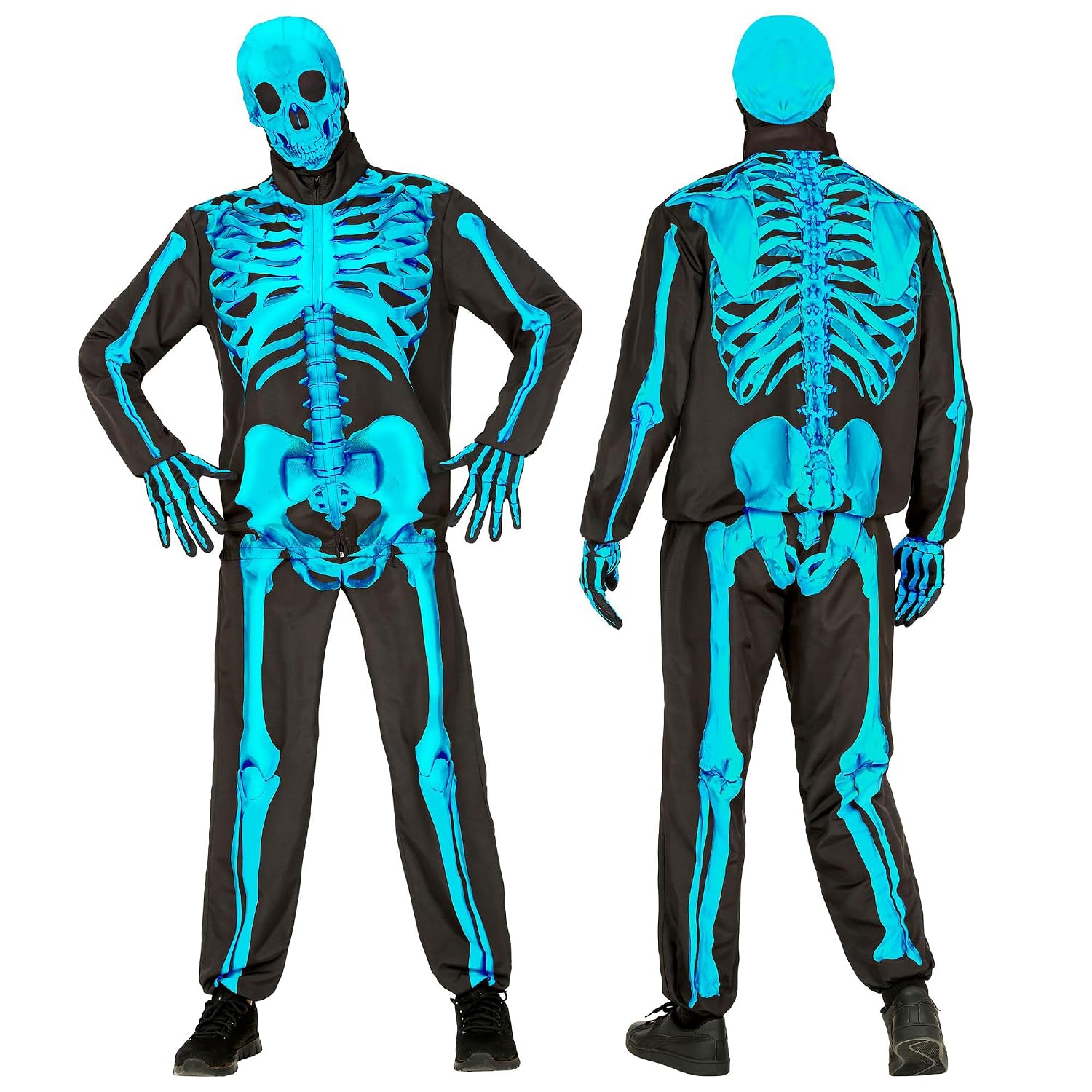 W WIDMANN MILANO — Costume squelette adulte avec masque – Image 2