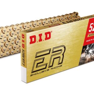 CHAÎNE DID 520ERT3 (Or & Or) - Longueur : 116 maillons avec joint clip (RJ)