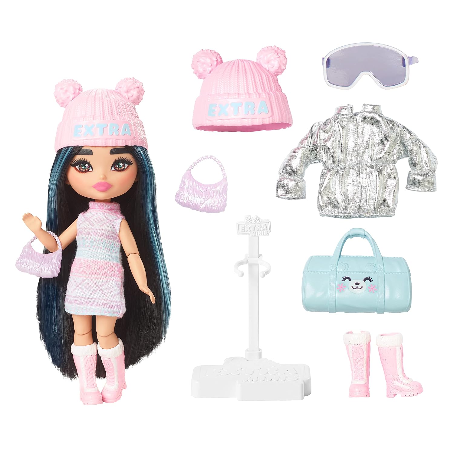BARBIE Mini Extra Cool — Petite Poupée articulée 14 cm – Image 3