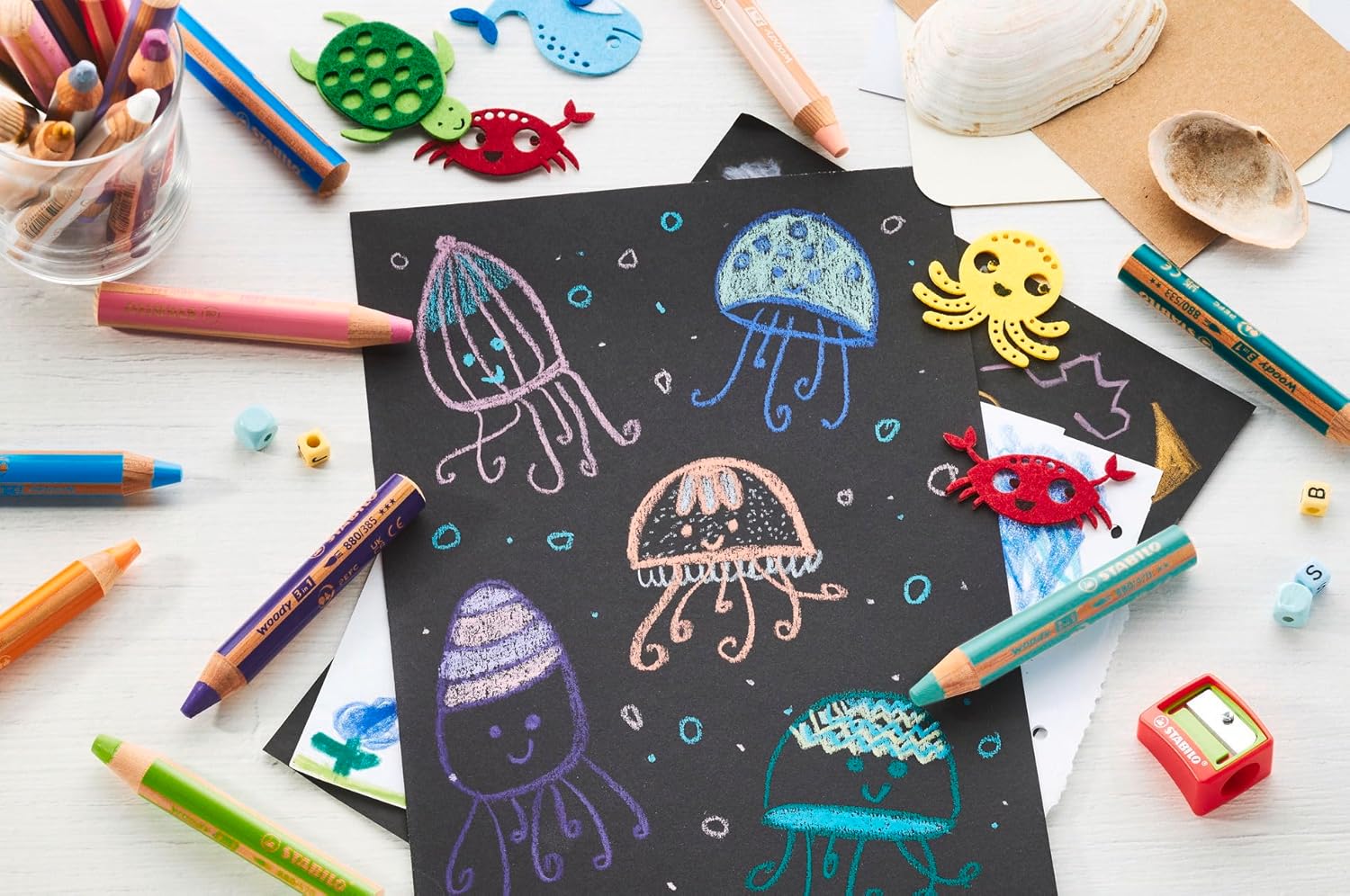 STABILO woody 3-in-1 — Étui de 10 Crayons + Taille-crayon – Image 7