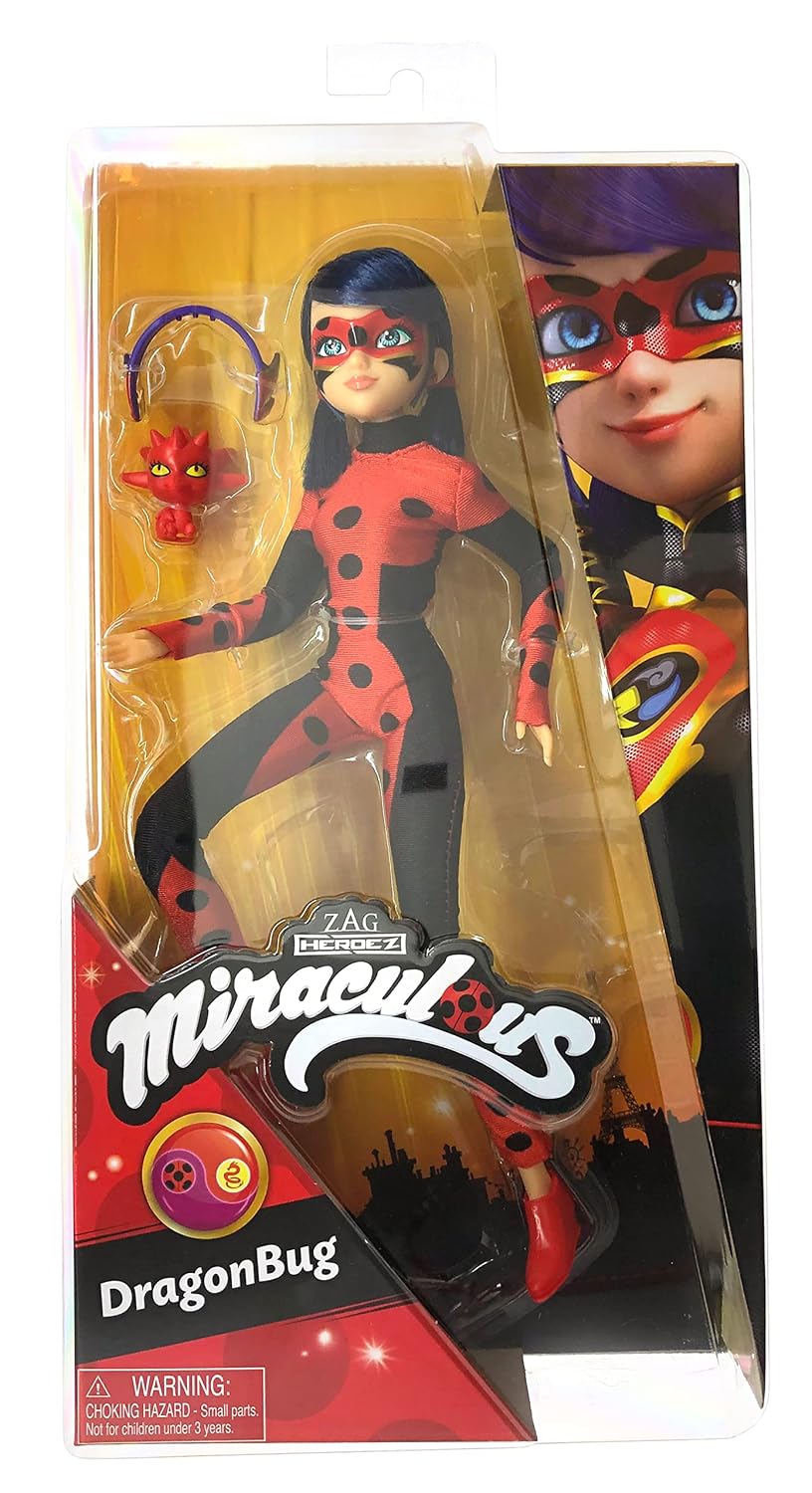 BANDAI Miraculous Ladybug — Poupée articulée Dragon Bug 26 cm – Image 5