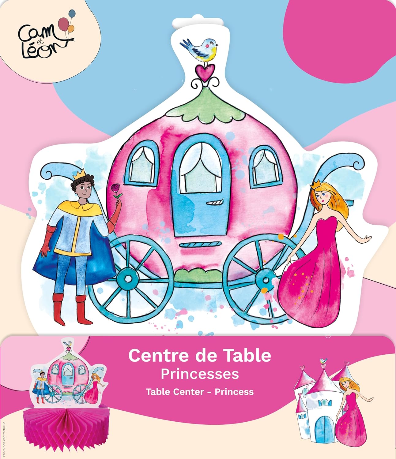 CAM ET LEON — Centre de table multicolore Princesses – Image 2
