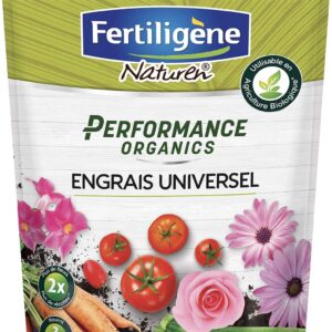 Fertiligène NATUREN POEUN7 - Engrais Performance Organics Universel UAB 700 g - Résultats dès 1 Semaine - Plantes ornementales et potagères - avec extraits végétaux enrichi en Guano Marin - pour 28m²