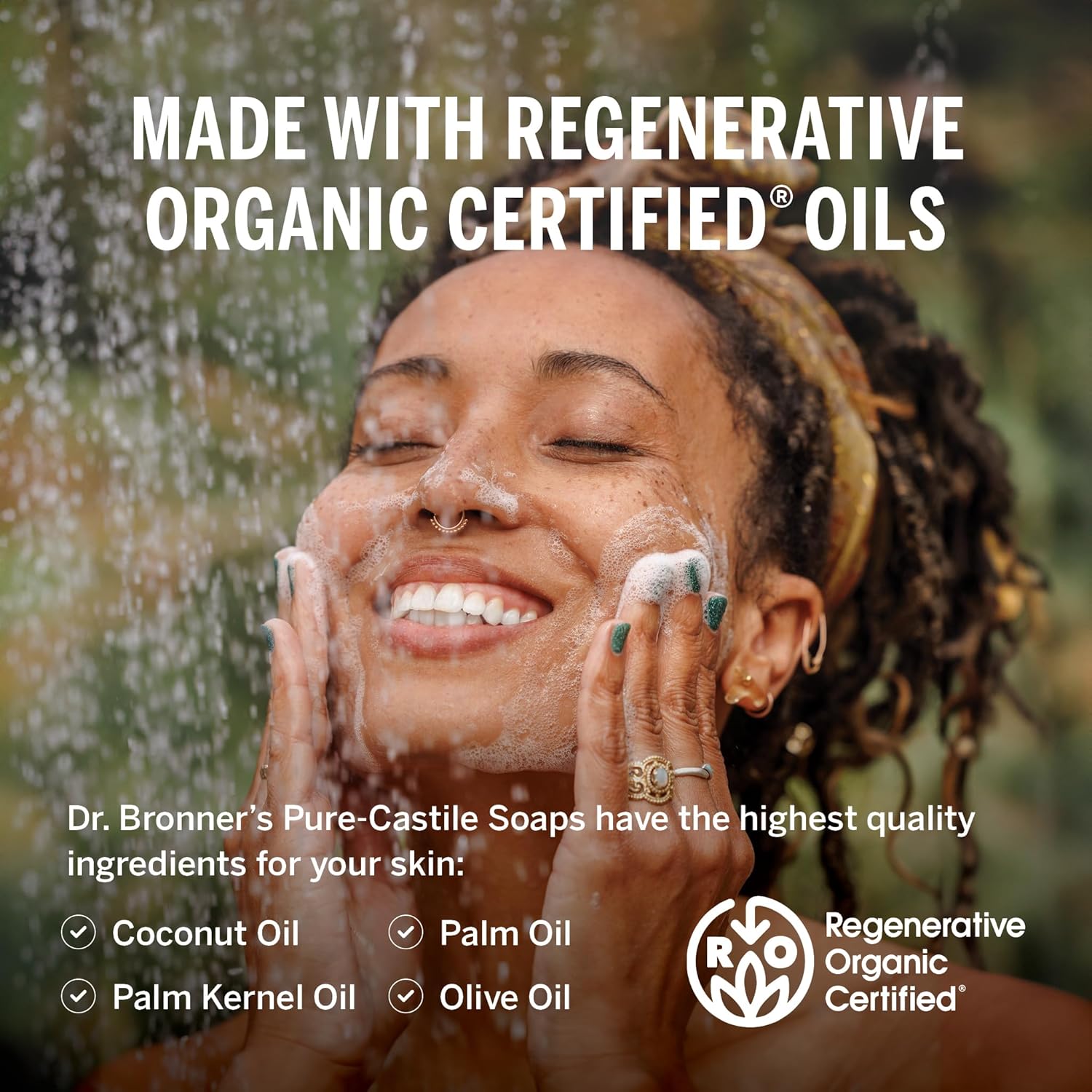 DR. BRONNER'S Magic Soaps — Savon de Castille Menthe Poivrée 946ml – Image 2