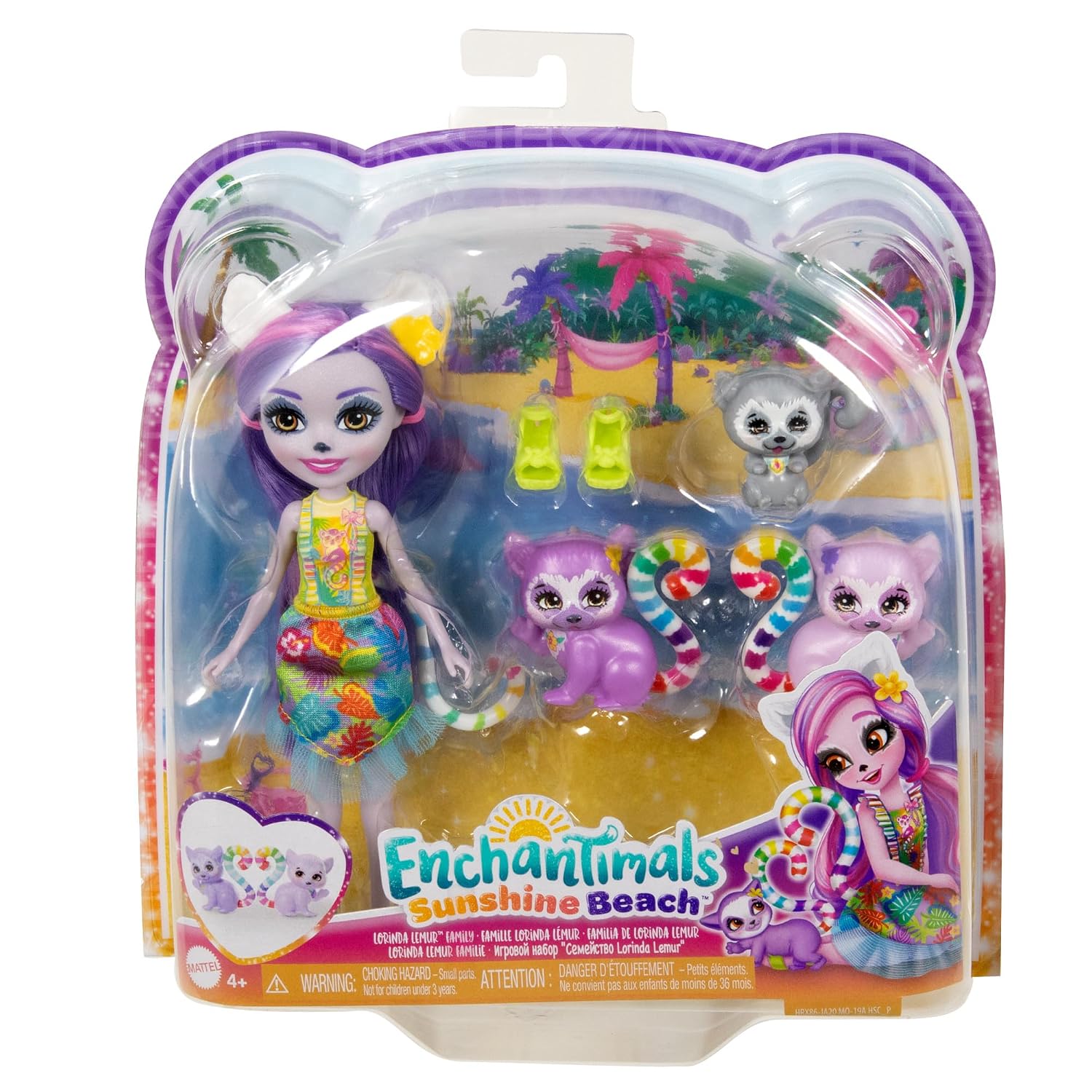 ENCHANTIMALS Sunshine Beach — Coffret Famille Lorinda Lémur – Image 5