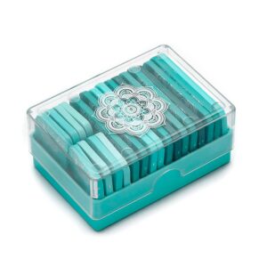 KnitPro The Mindful Collection Bloqueurs de tricot Bleu sarcelle 20 pièces Bloqueurs de mandala