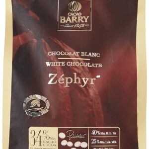 CACAO BARRY 34% Min Cacao Chocolat Zéphyr Pistoles 1 kg