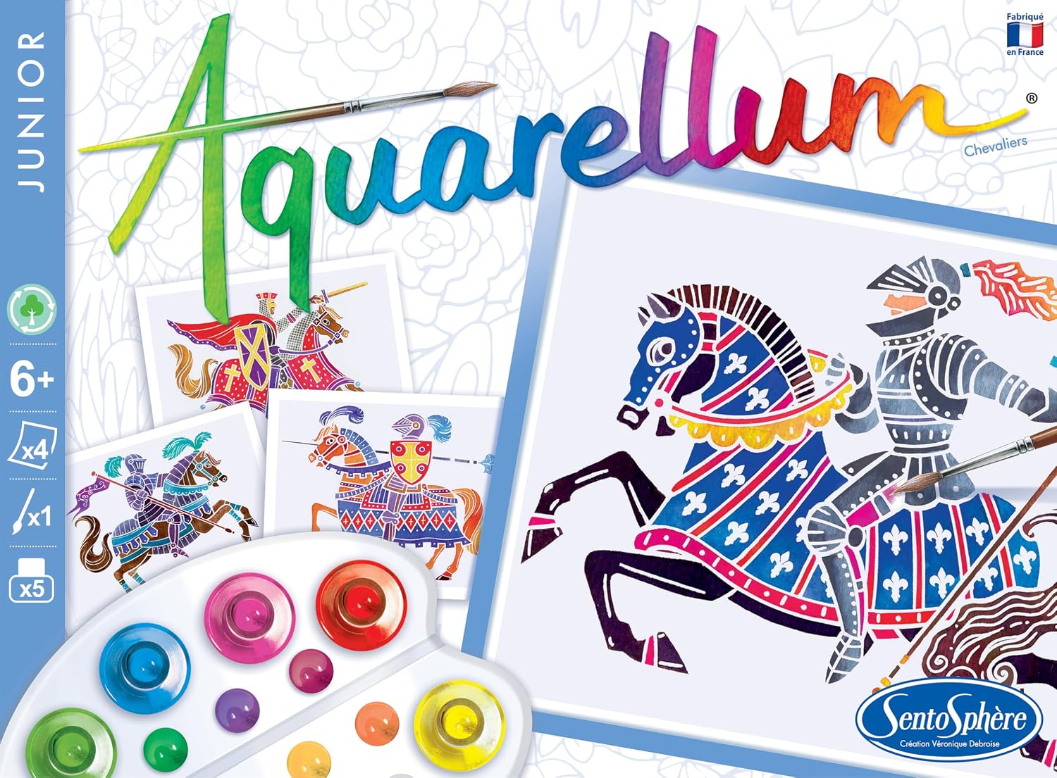 SENTOSPHÈRE Aquarellum Junior — Kit Peinture Chevaliers – Image 3