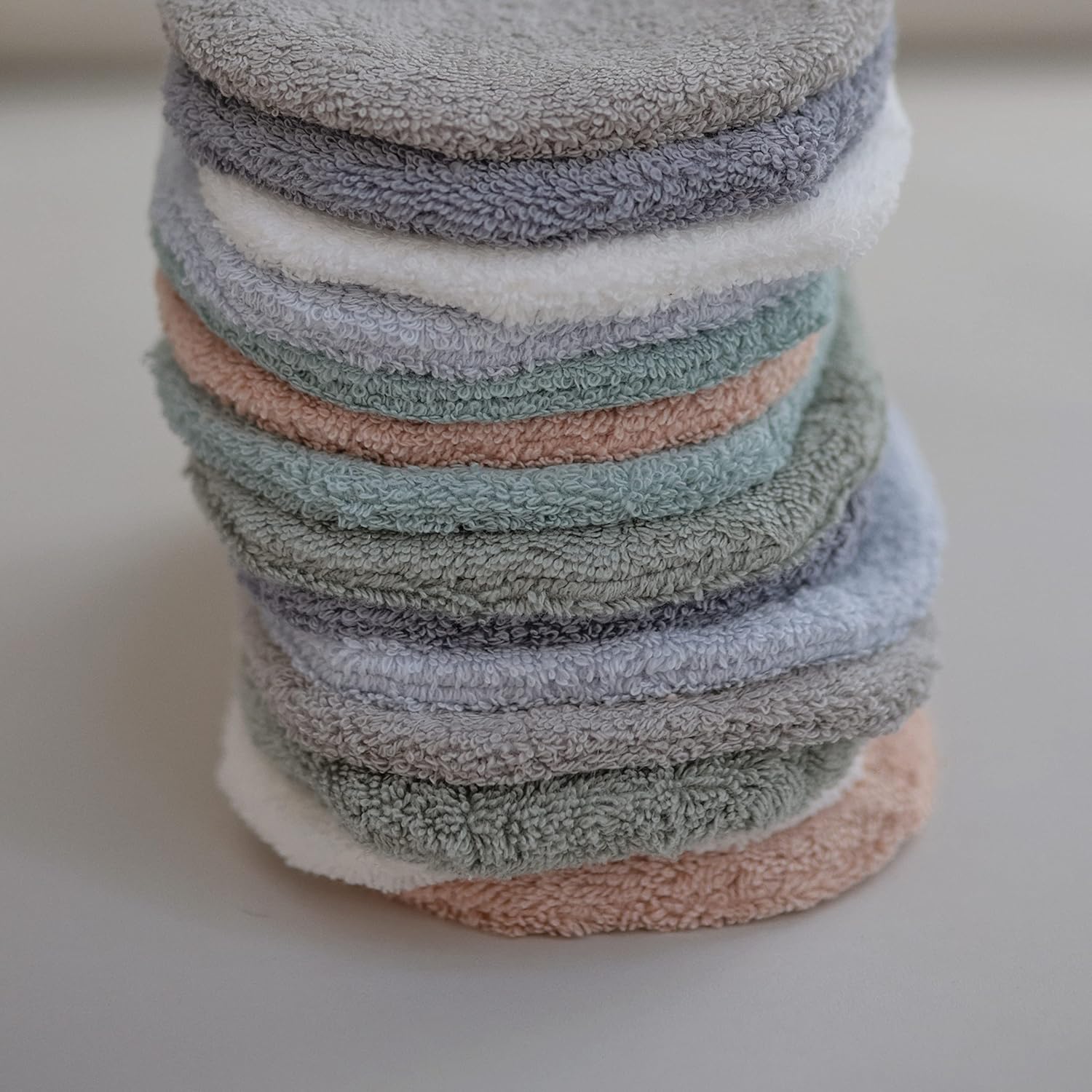 MUSHIE — Lot de 2 Gants de Bain en Coton Bleu – Image 5