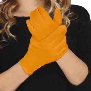 FIESTAS GUIRCA | Gants Orange Enfants (19 cm) - Accessoire de Costume pour Diables et Démons - Idéal pour Halloween, Carnaval et Fêtes Costumées - Unisexe pour Enfants - Orange