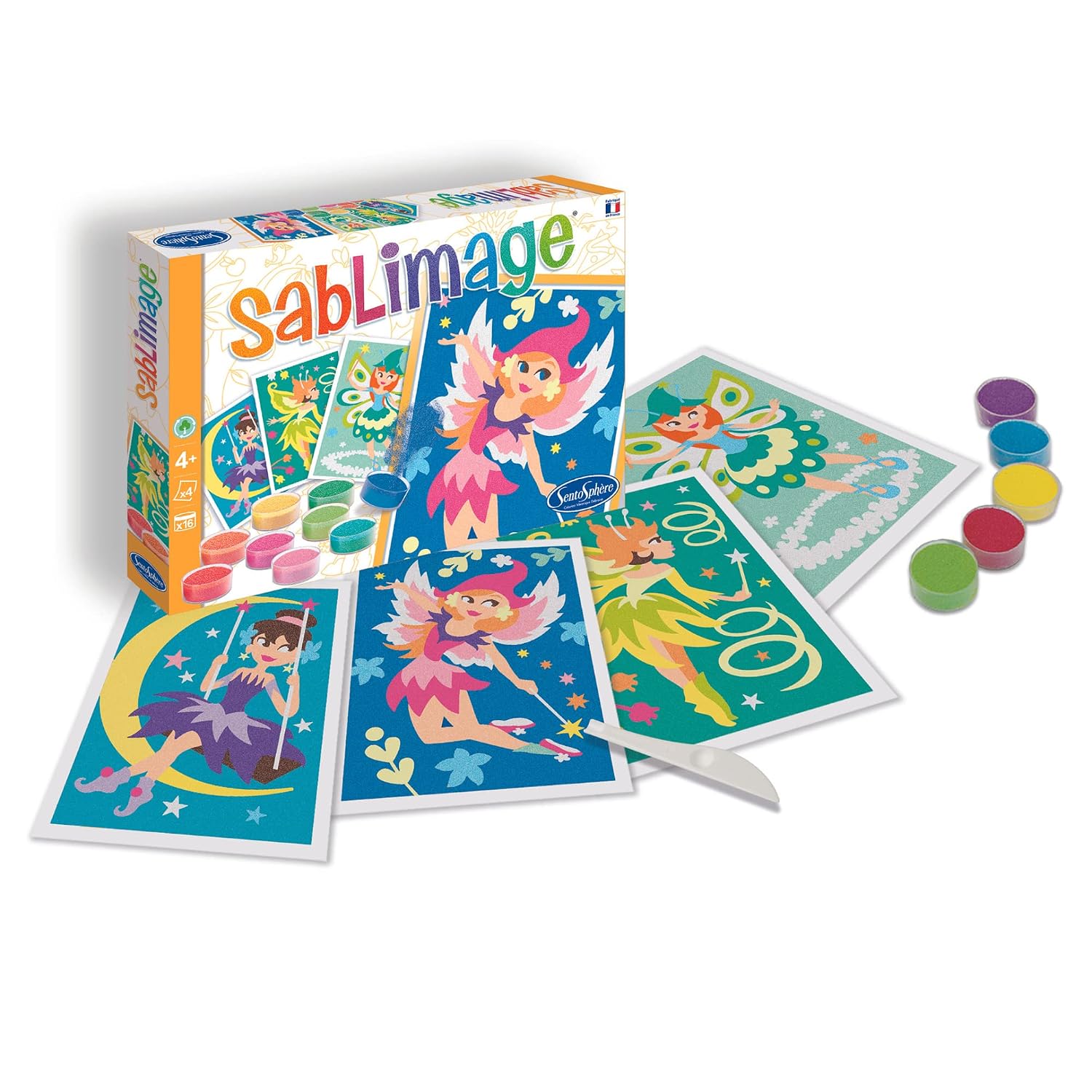 SENTOSPHÈRE Sablimage — Kit créatif 4 tableaux Fées – Image 2