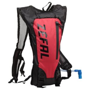 ZEFAL Z Hydro Race-Noir & Rouge Sac à Dos d'hydratation léger et Minimaliste + Poche à Eau 1.5L Incluse - Vélo, Running, Trail et Randonnée Mixte Adulte, Noir et Rouge
