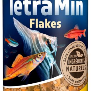 TetraMin Flakes Nutri Evolution - Aliment Complet en Flocons aux Ingrédients Naturels pour Poissons Tropicaux – Recette améliorée Sans conservateurs ajoutés Sans colorants - Boîte PET recyclé - 1 L