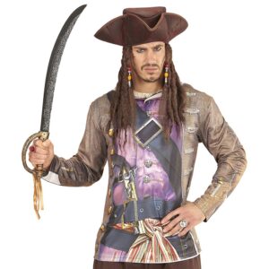Alternative view of W WIDMANN MILANO — Chapeau de pirate tricorne marron