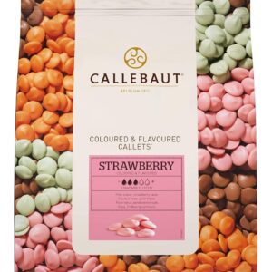 Callebaut Strawberry Flavoured Chocolate Drops - Taille du pack = 1x2.5kg
