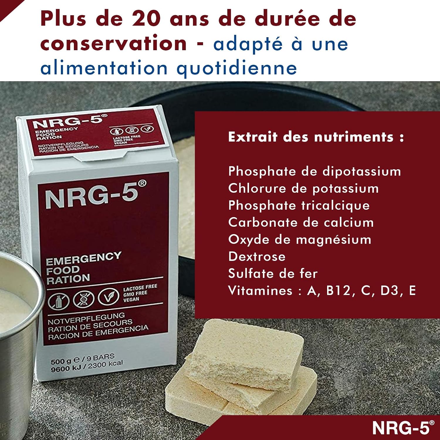 NRG-5 Lot de 2 boîtes de 48 paquets de 500 g de Notration – Image 4