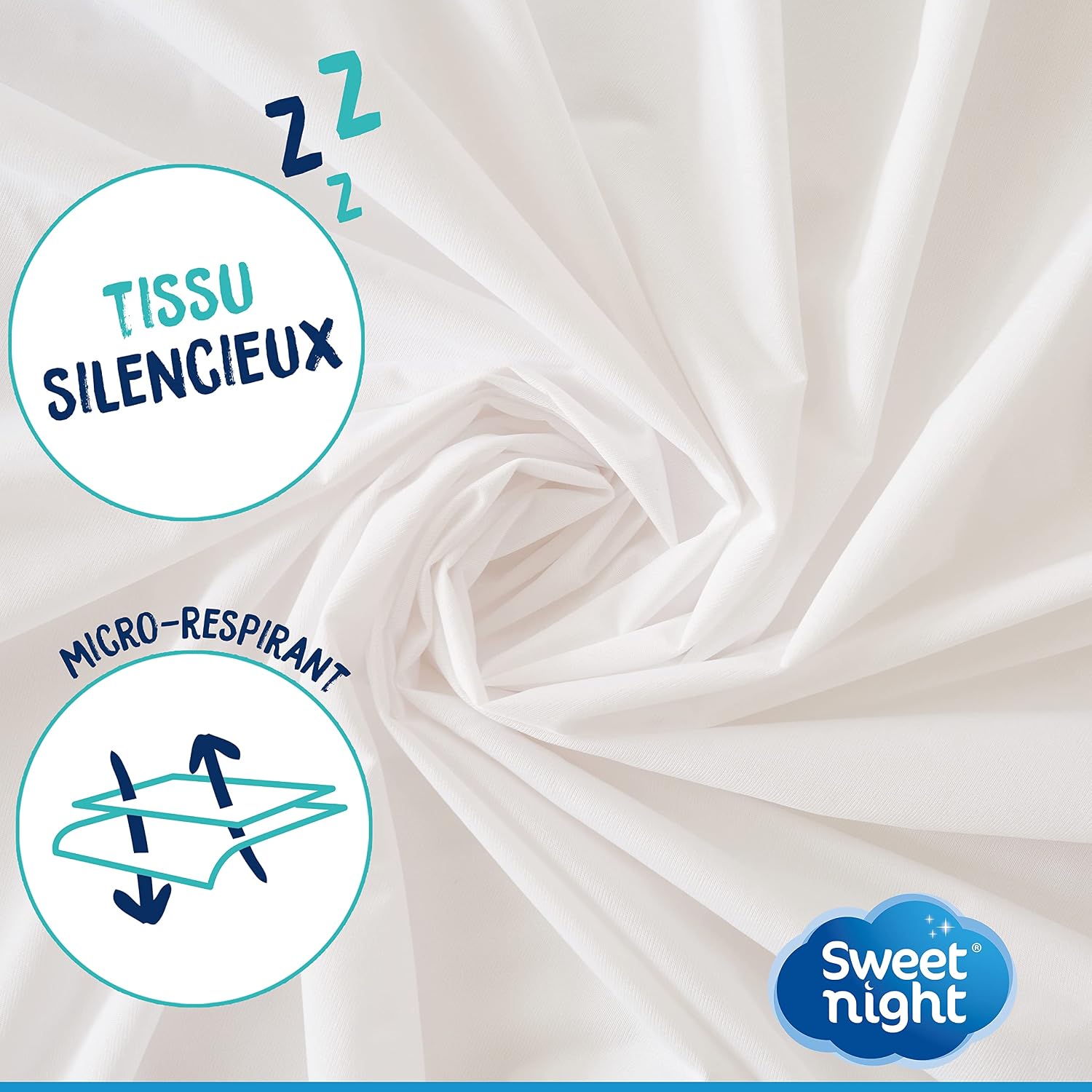 SWEET NIGHT — Protège-matelas imperméable 135x200 cm – Image 3