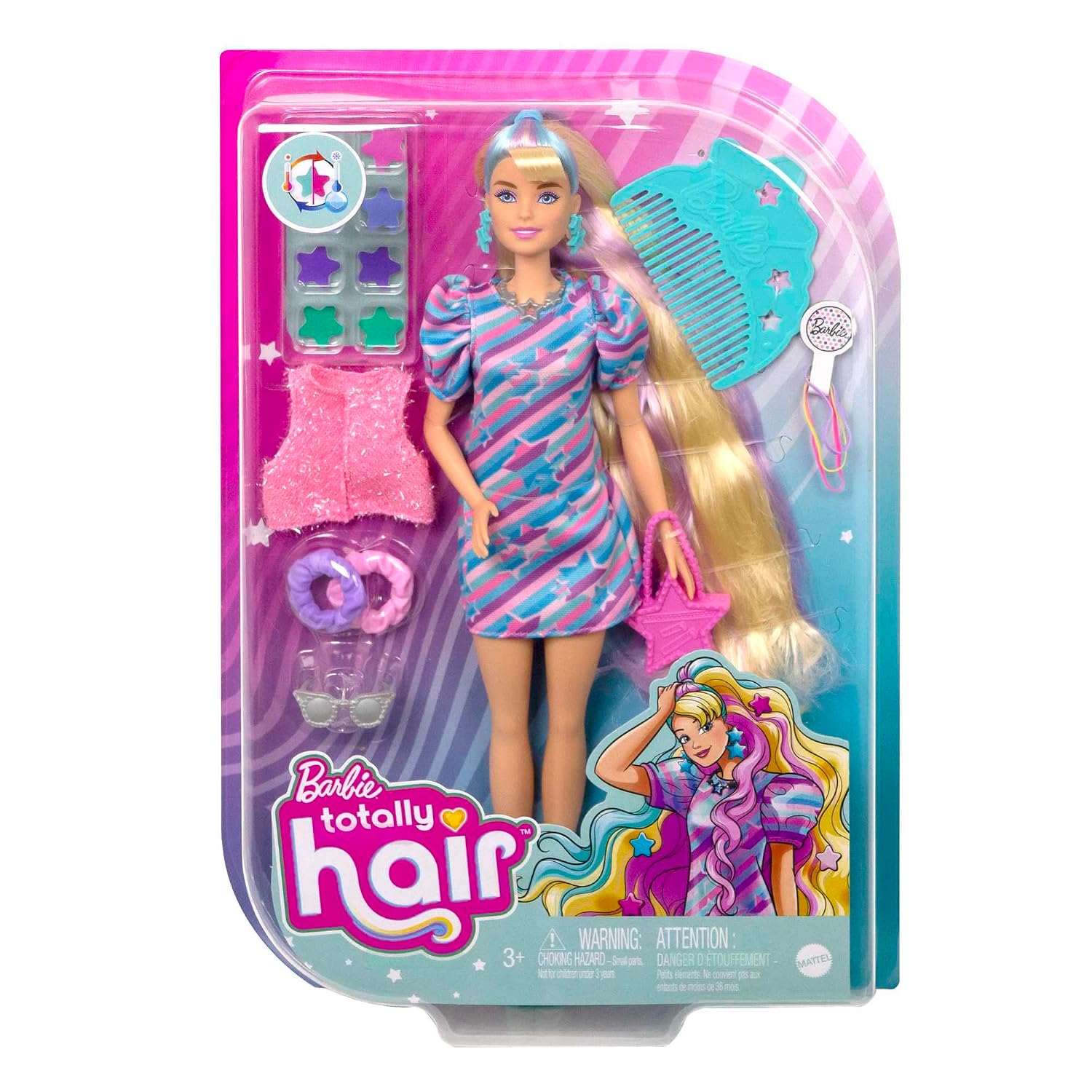 BARBIE Ultra Chevelure — Poupée thème étoiles 21,6 cm – Image 5