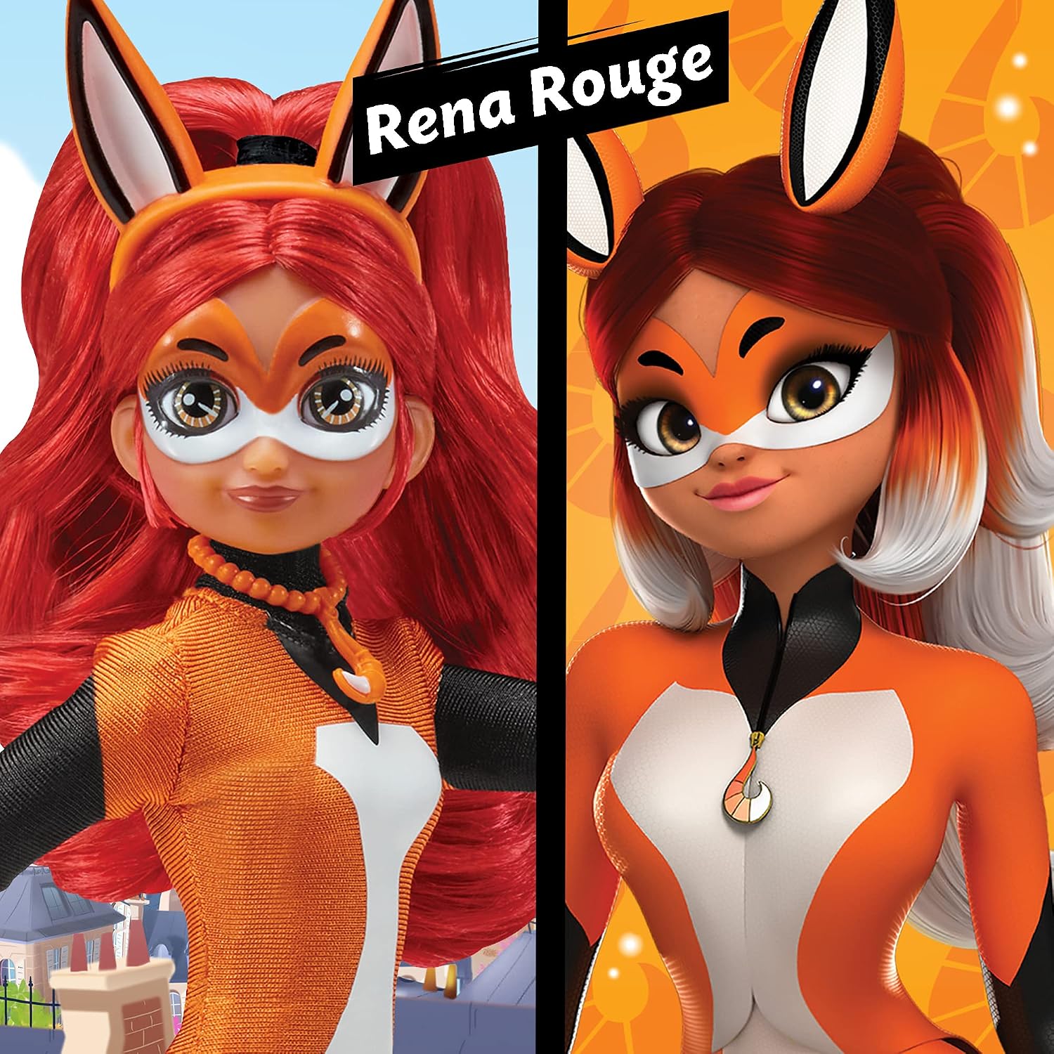 BANDAI Miraculous Ladybug — Poupée Rena Rouge articulée 26 cm – Image 5