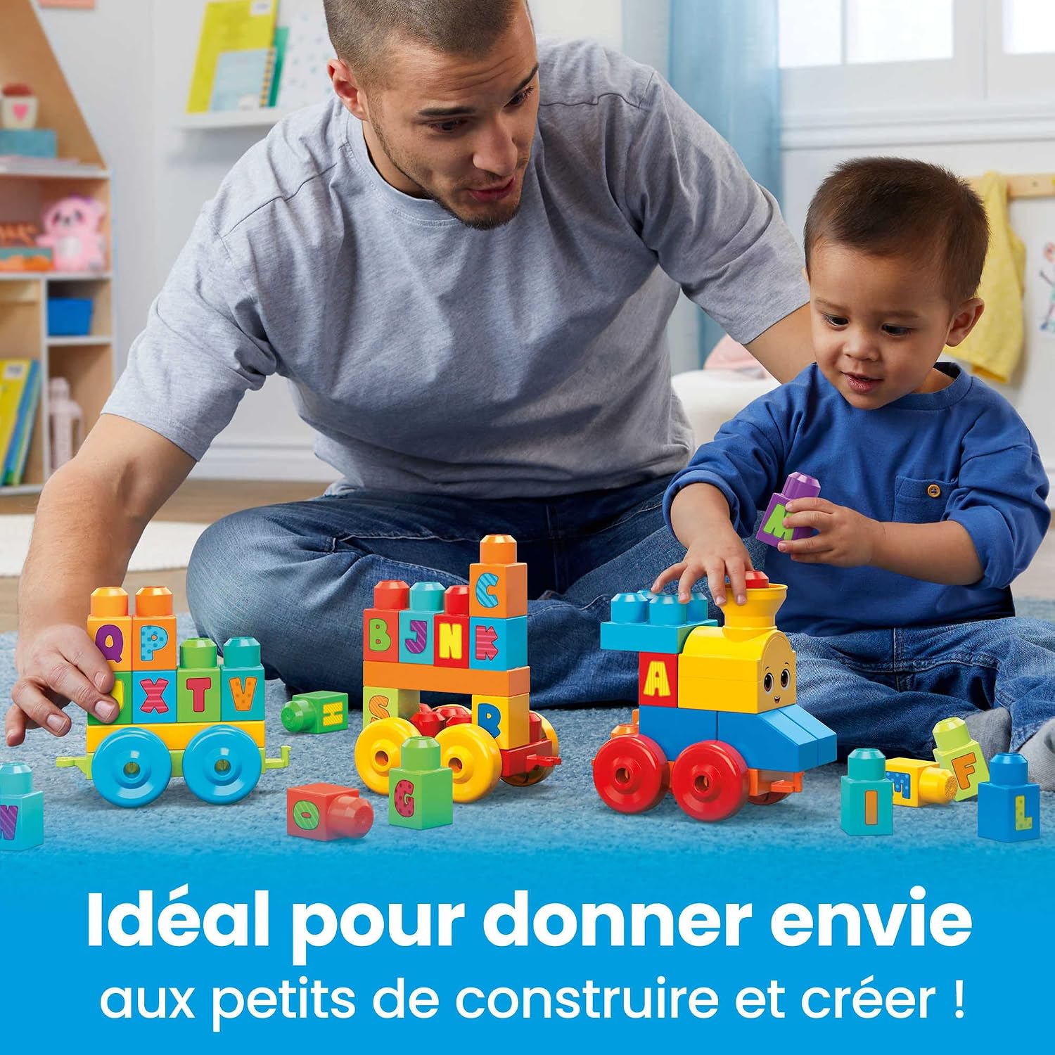 MEGA BLOKS — Train de l'Alphabet musical 50 pièces – Image 6