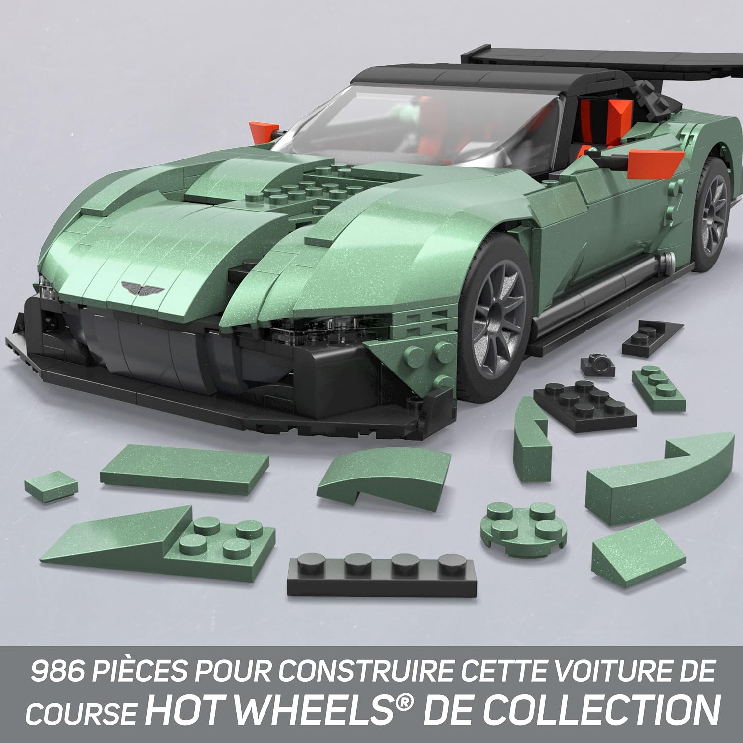 MEGA Hot Wheels — Jeu de construction Aston Martin Vulcan 986 pièces – Image 2