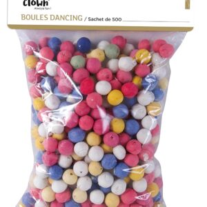 P'tit Clown - 71501 - Boules à Sarbacane en Papier Multicolores - Blowpipe Balls - Accessoire de Fête Amusant pour Jeux et Animations - Parfait pour Carnaval, Nouvel an, Saint Sylvestre - Lot de 500