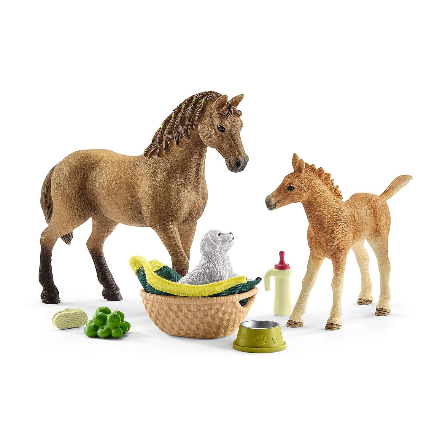 Schleich 42432 Les Soins pour Bébé Animaux d'Horse Club Sarah, dès 5 Ans, Horse Club - Coffret, 19 x 6,6 x 15 cm