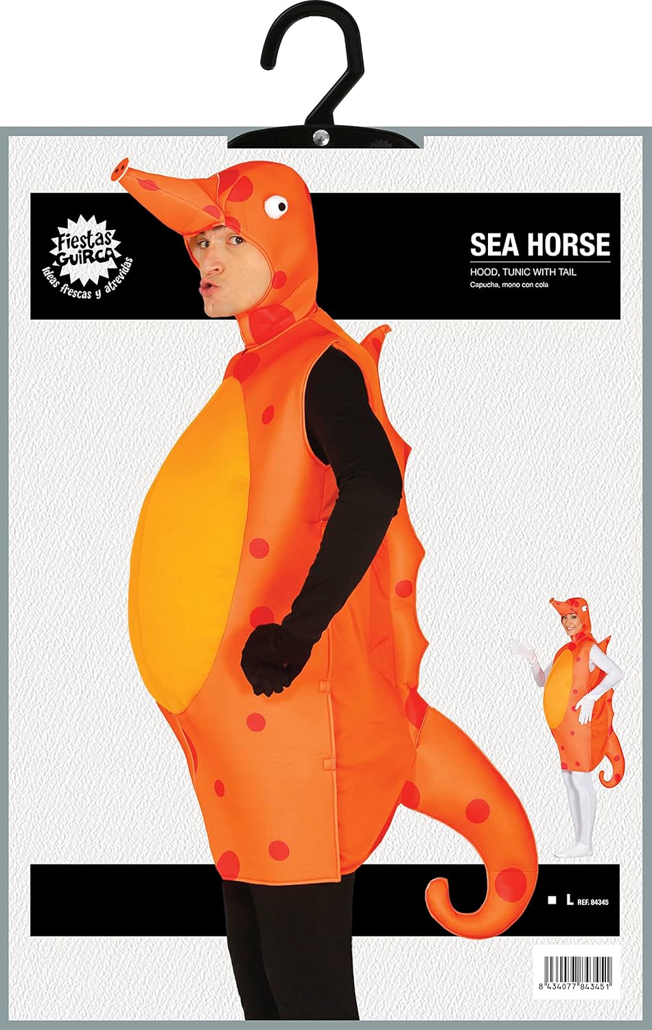 FIESTAS GUIRCA — Déguisement Hippocampe Homme Taille L – Image 7