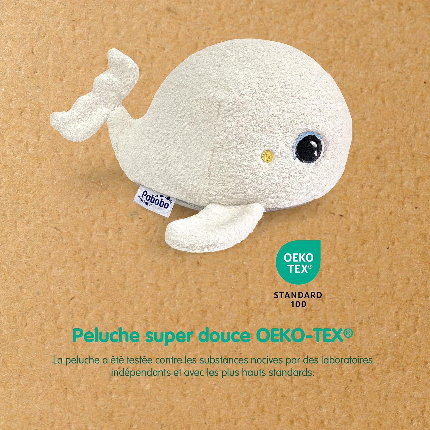 PABOBO Béluga — Peluche Veilleuse et Berceuse multicolore – Image 6