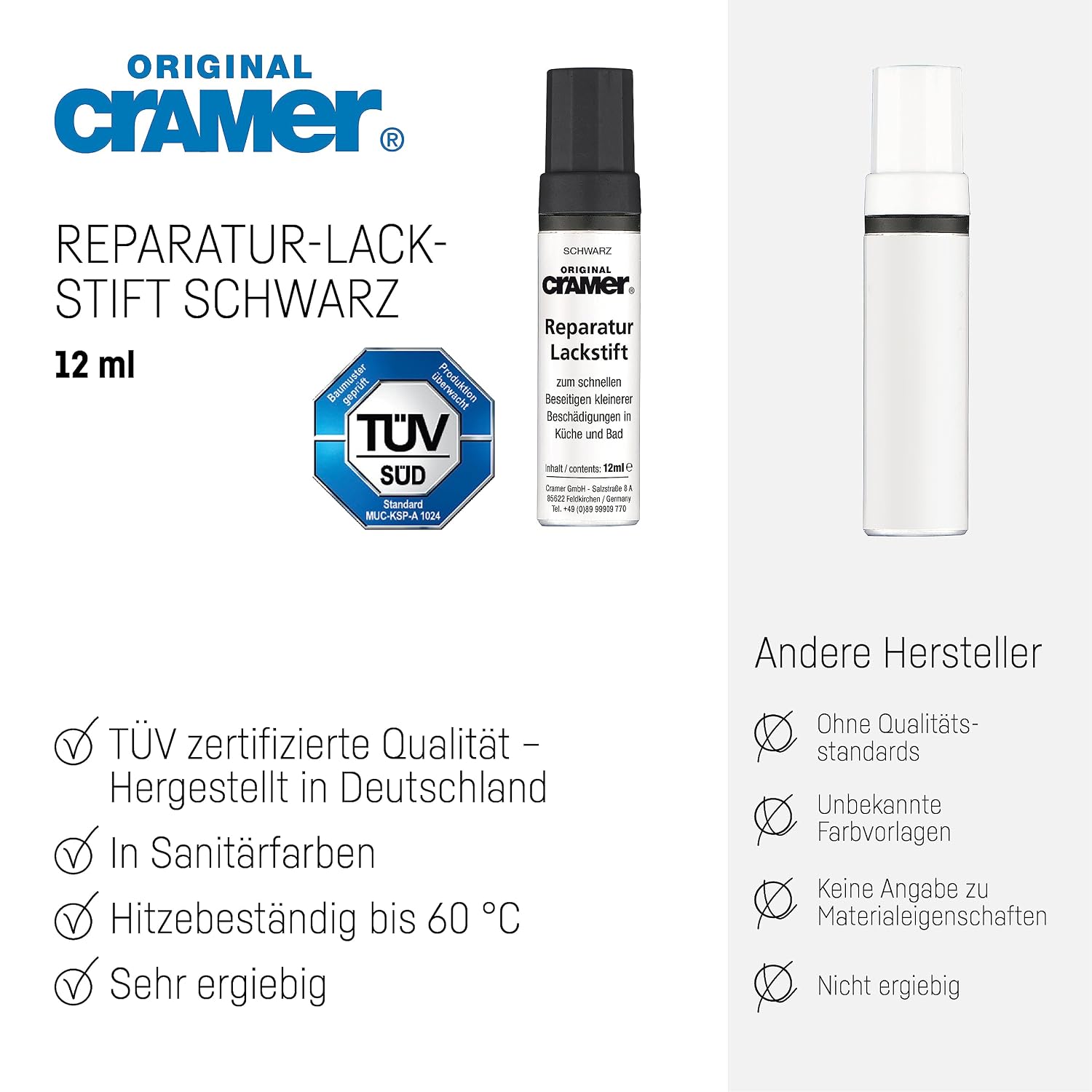 CRAMER — Stylet de Réparation Céramique Email Acrylique – Image 3