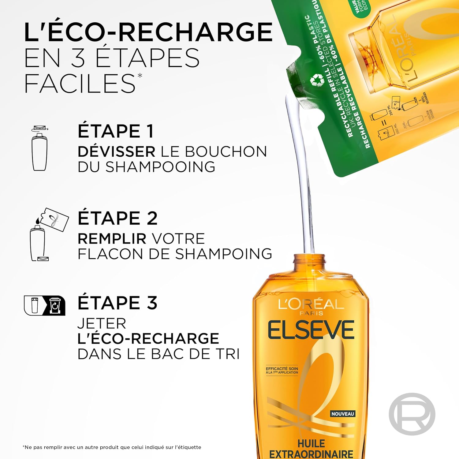 L'ORÉAL PARIS Elseve Huile Extraordinaire — Shampooing 300ml – Image 5