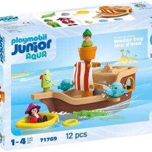 Playmobil Junior & Disney | Le Bateau Pirate de Peter Pan | Jouet Durable dès 1 an | Cadeau pour Tout-Petits | Stimule la motricité et Le Jeu de rôle | 71769
