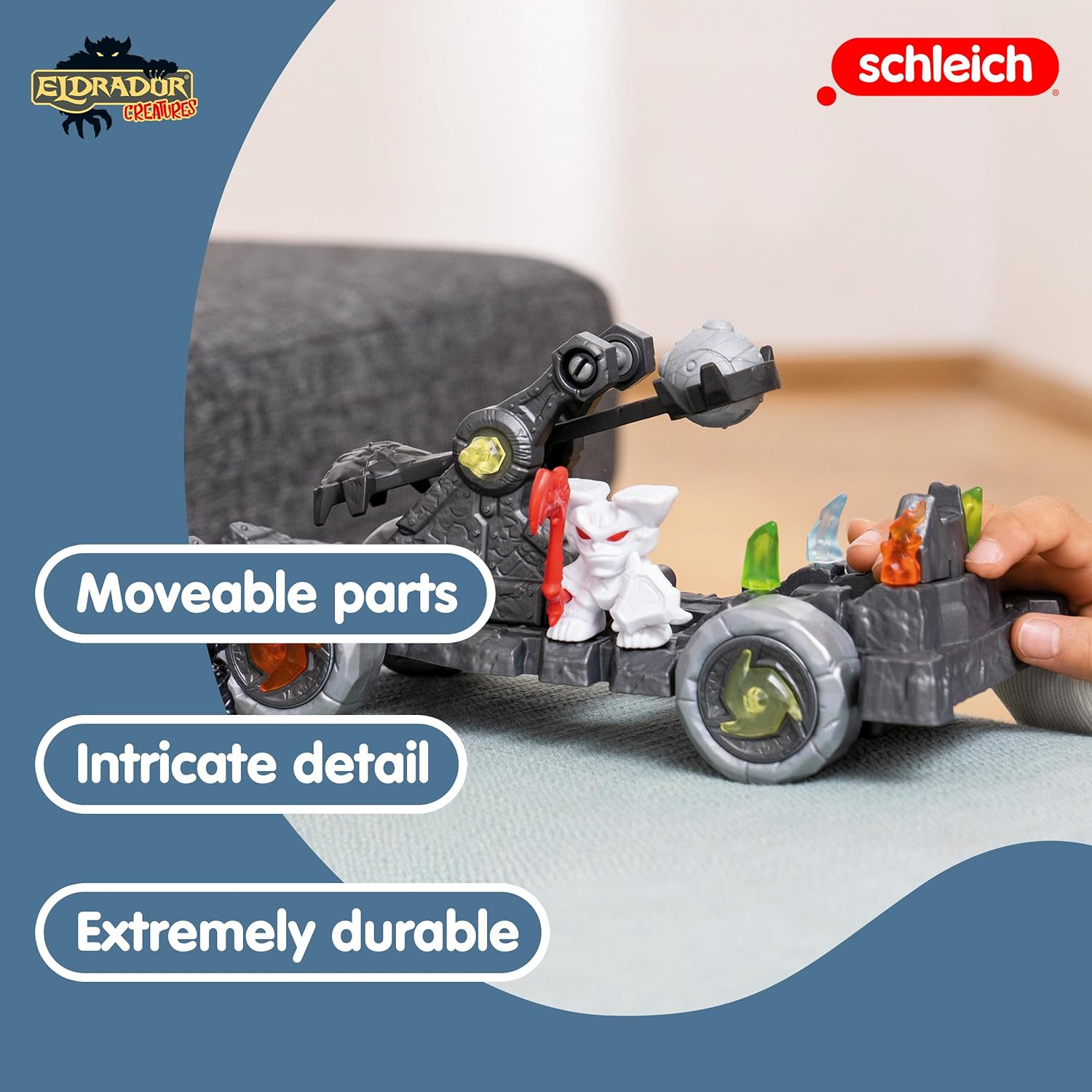SCHLEICH Eldrador Mini Creatures — Catapulte avec figurine – Image 2